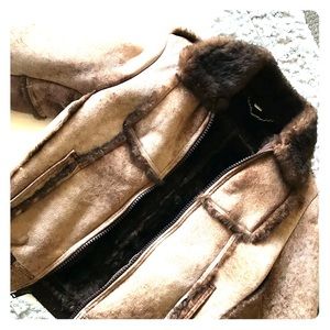 Leather winter jacket - Vintage